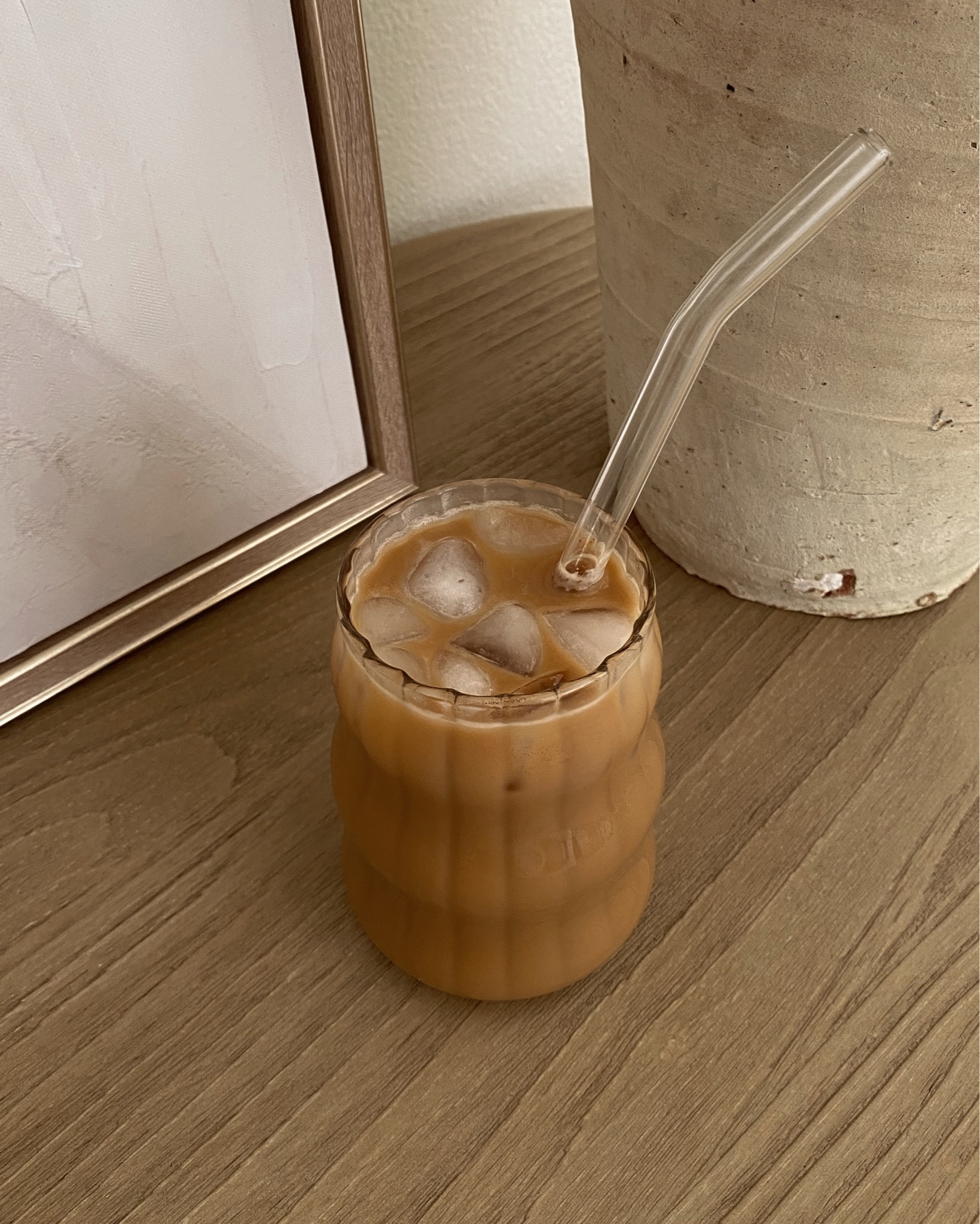 the perfect glass for iced coffee or iced matcha drinks at home 🍵🧊☕️ and the glass is $4!!!! 

#LTKHome #LTKFindsUnder50