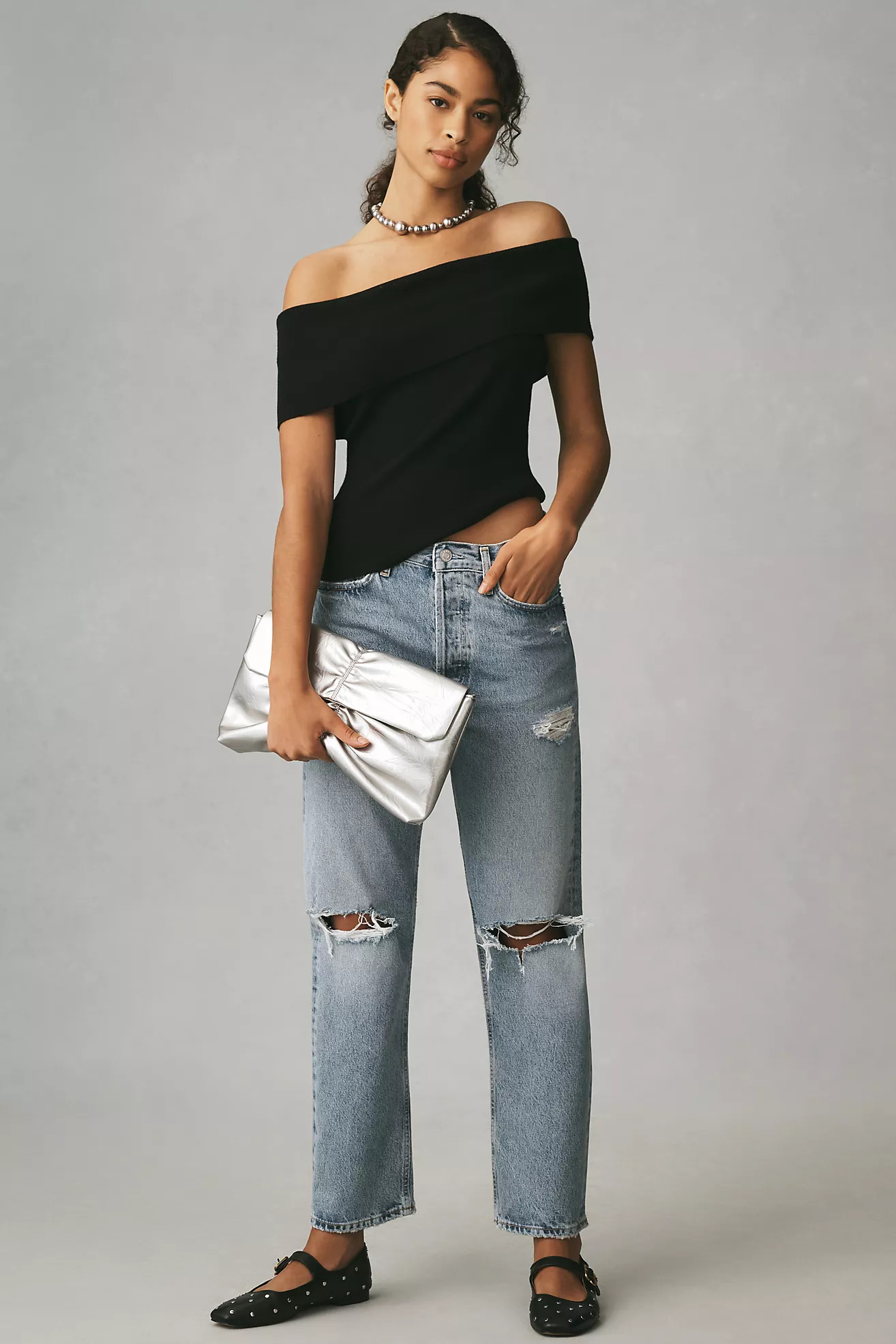 AGOLDE 90s Mid-Rise Straight-Leg Jeans | Anthropologie (US)