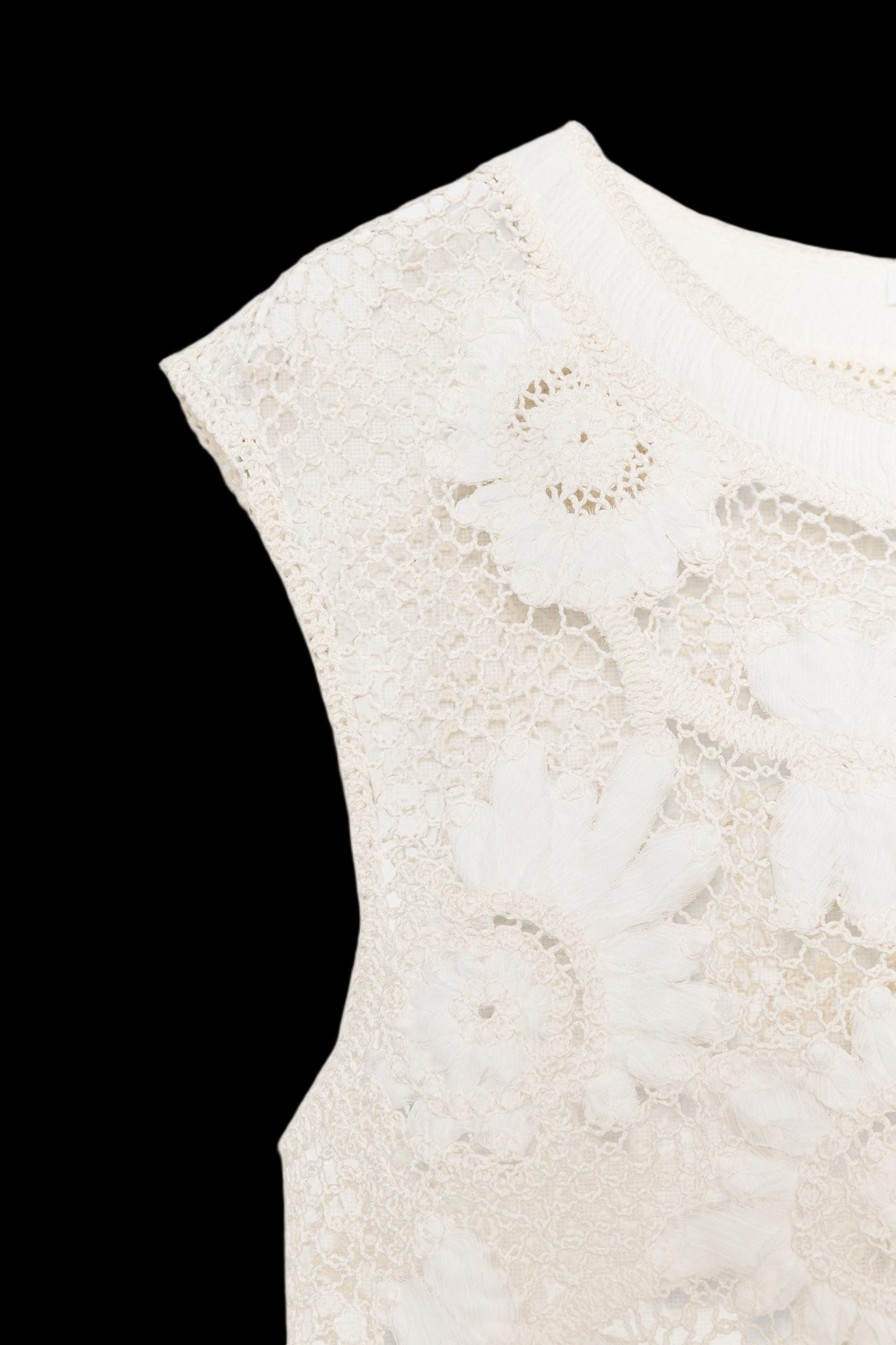 CROCHET FLORAL TOP | Zara US