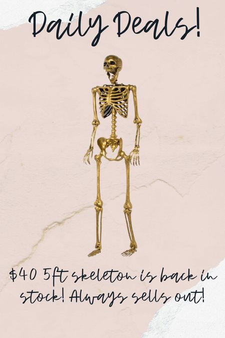 Gold skeleton life size, target Halloween decor 

#LTKhome #LTKSeasonal #LTKunder50