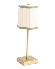 15in Fluted Shade Rechargeable Touch Lamp | Lighting | Marshalls | Marshalls