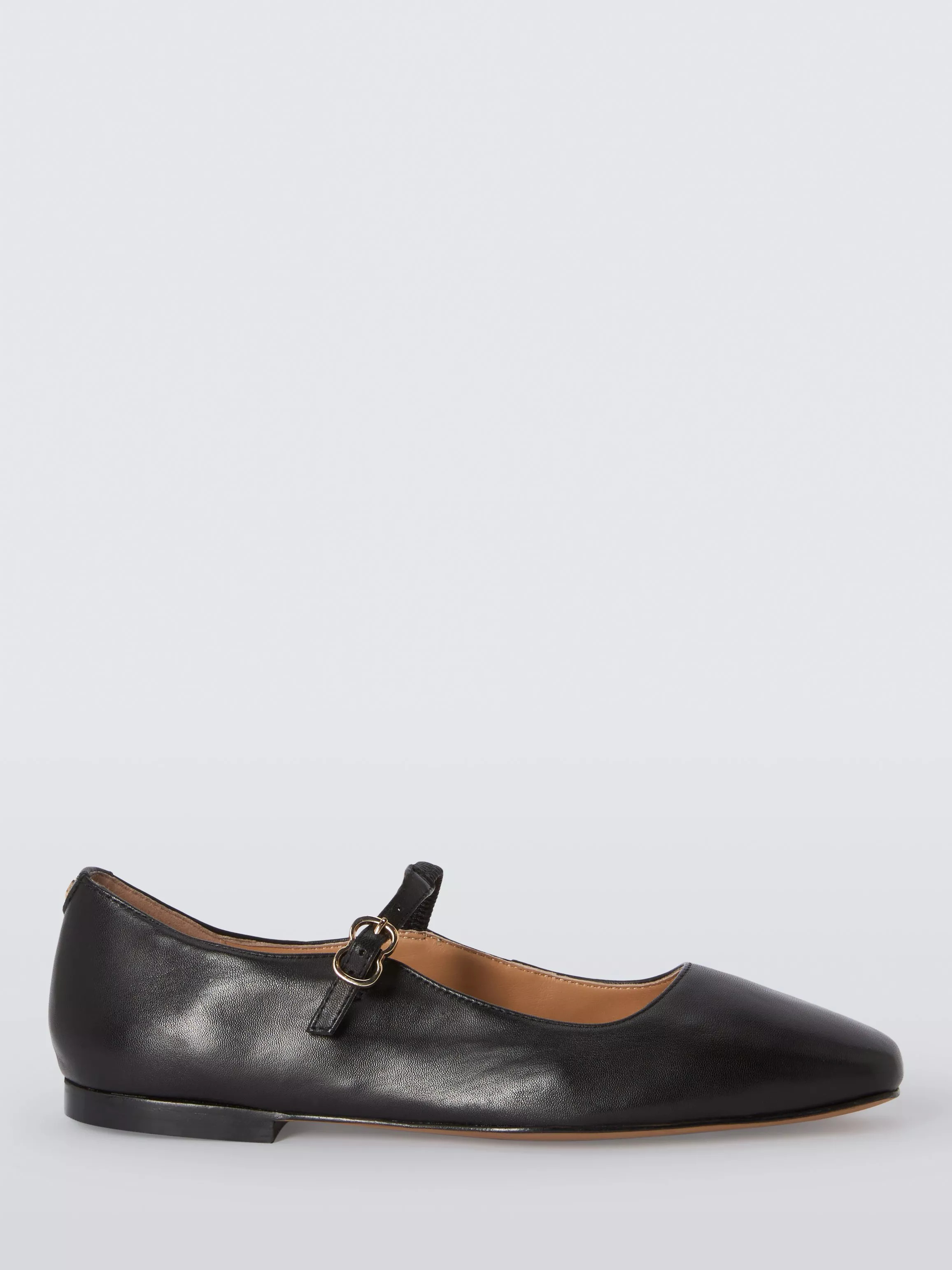 Harrietta Wide Fit Mary Jane Leather Pumps, Black | John Lewis (UK)