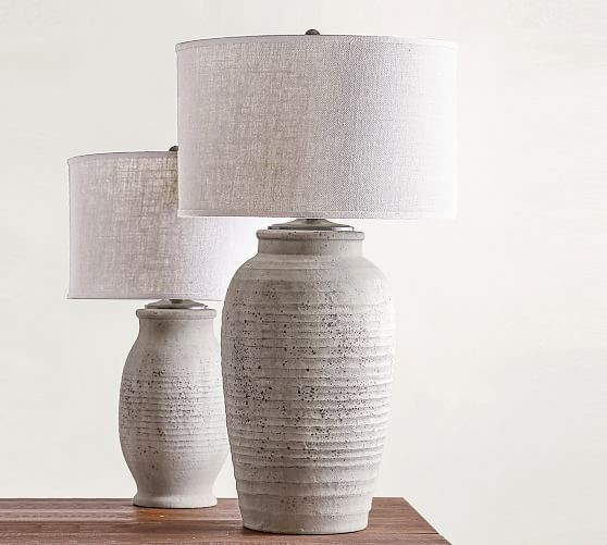 Maddox Ribbed Table Lamp Base | Pottery Barn (US)