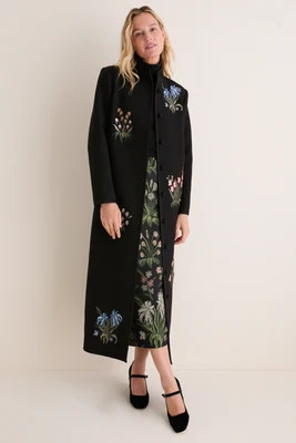 Wildflower Embroidered Volta Coat Dress | Tuckernuck (US)