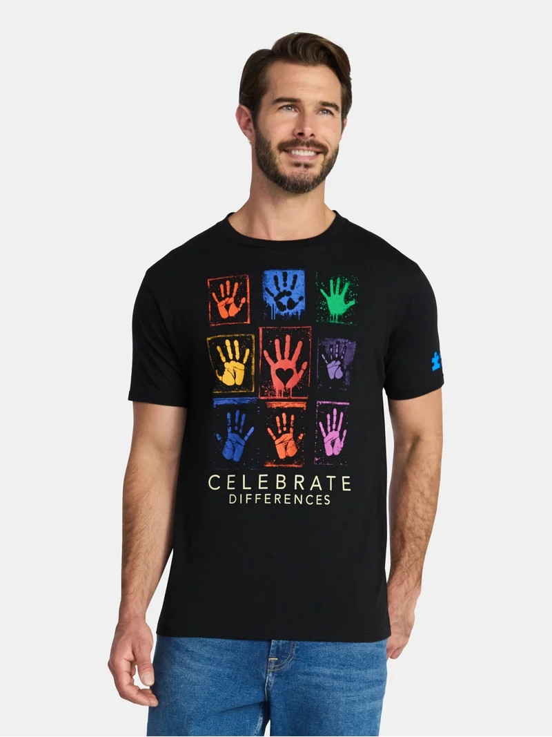 Autism Awareness Unisex Adult Graphic Tee with Short Sleeves, Sizes XS-3XL | Walmart (US)