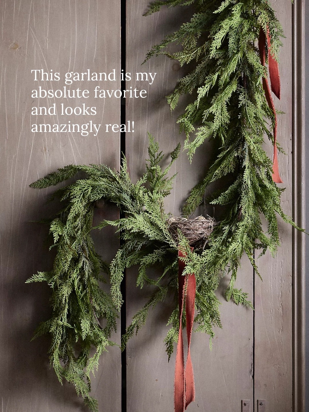 This garland looks so real - worth every penny! I use it every year!

Home decor, holiday decor, Christmas decor

#LTKHome #LTKSeasonal