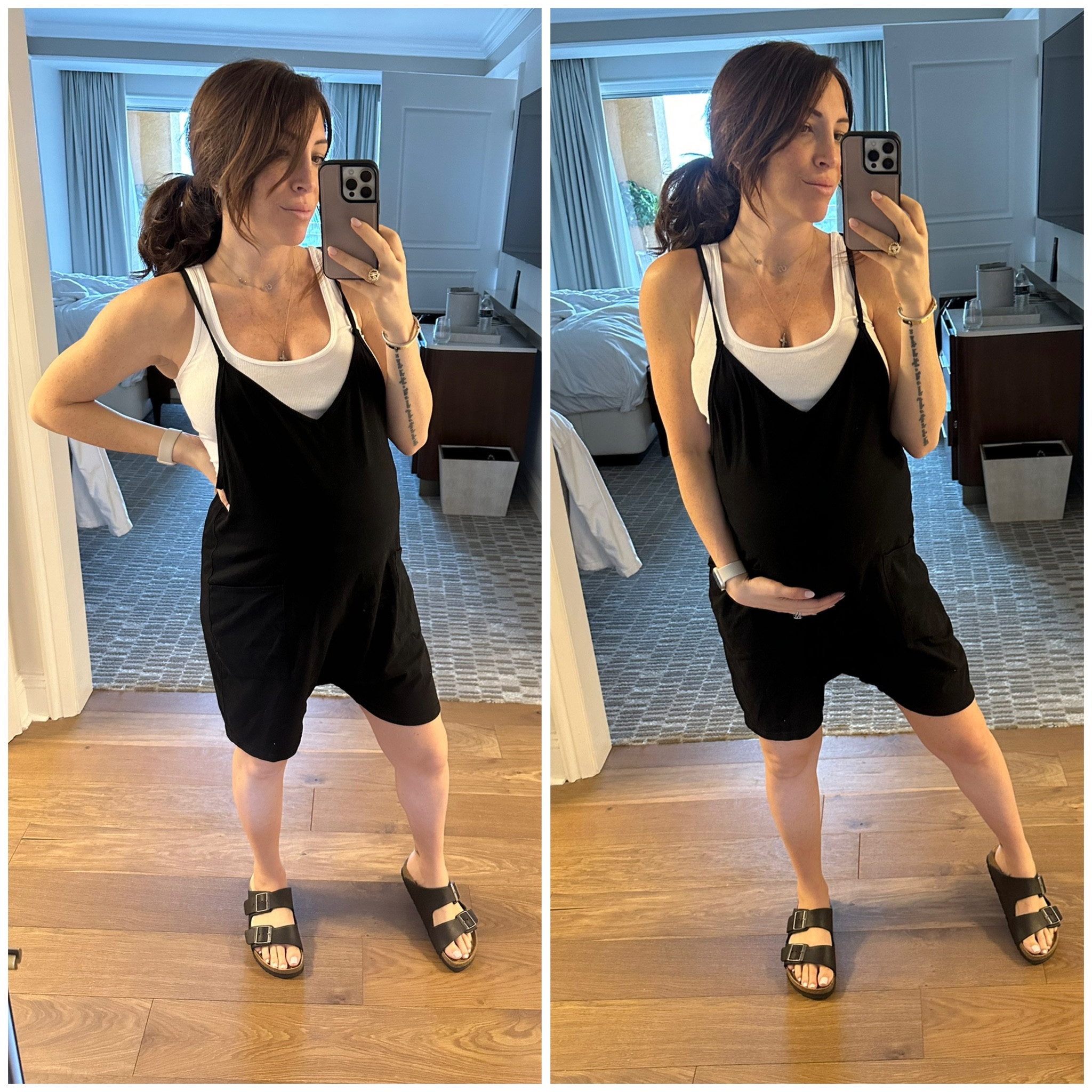 Cute FP dupe romper that isn’t maternity, but sure works fine with a big bump. Comfy outfit I wore to Disney at 7.5 months pregnant  

#LTKstyletip #LTKbump #LTKfindsunder50