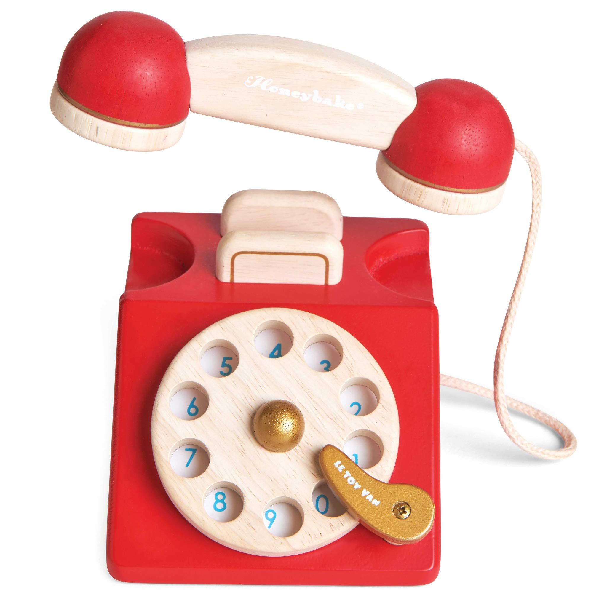 Le Toy Van - Vintage Wooden Toy Phone Role Play Toy | Boys Or Girls Pretend Play Toy Food Playset... | Amazon (US)