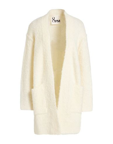 8pm Woman Cardigan Cream Size M Acrylic, Mohair wool, Polyamide, Wool, Elastane | YOOX (US)
