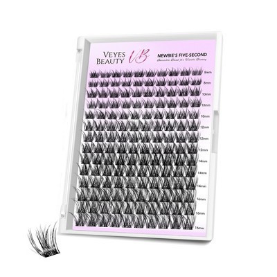 VEYESBEAUTY Luxebold Lash Clusters Eyelash Extensions Thin & Invisible Band DIY Individual False Eyelashes Dramatic Lash Tray 8-16mm Mixed Length | Target