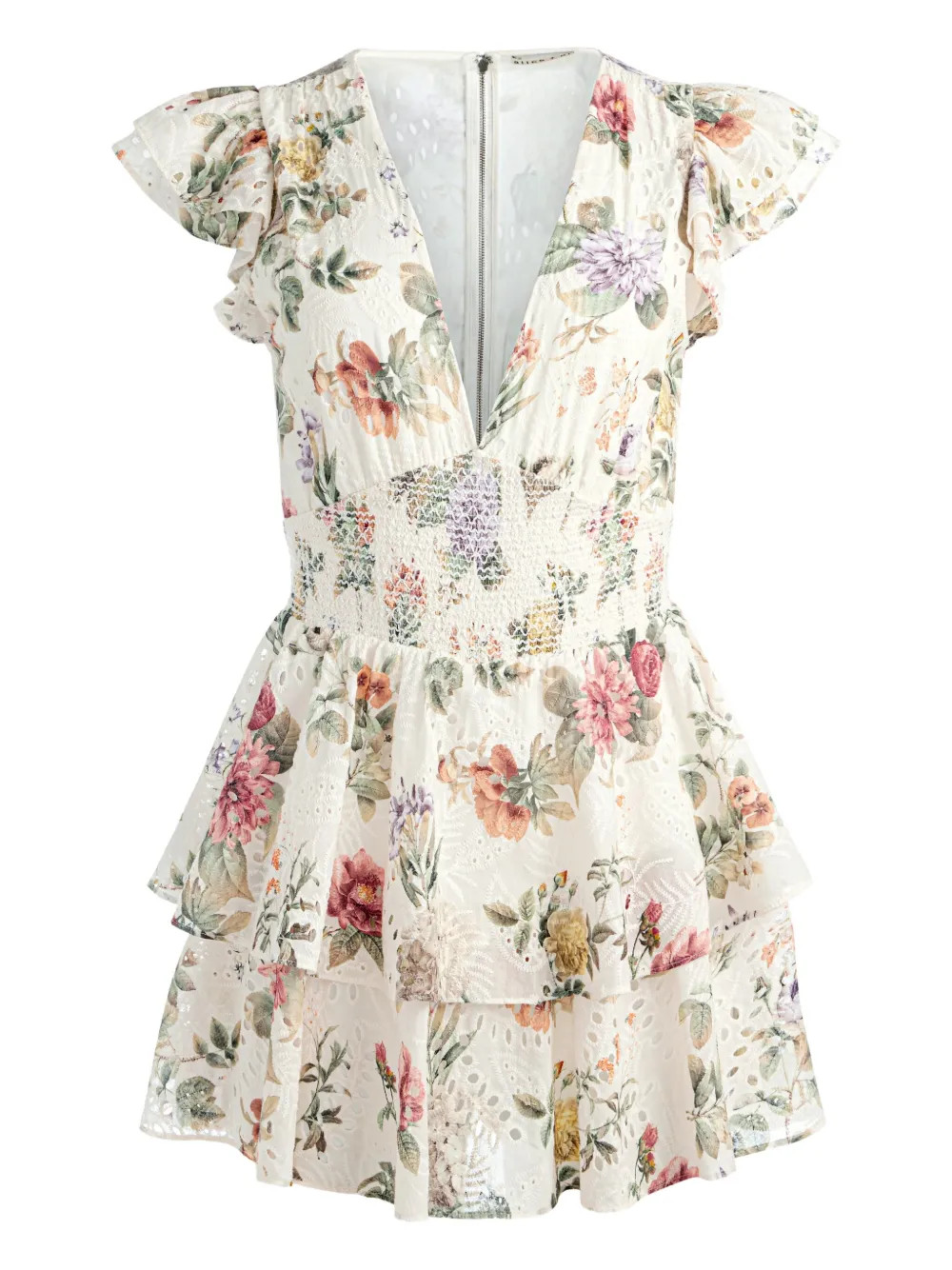 Alice + Olivia Kessie Playsuit  | White | FARFETCH | Farfetch Global