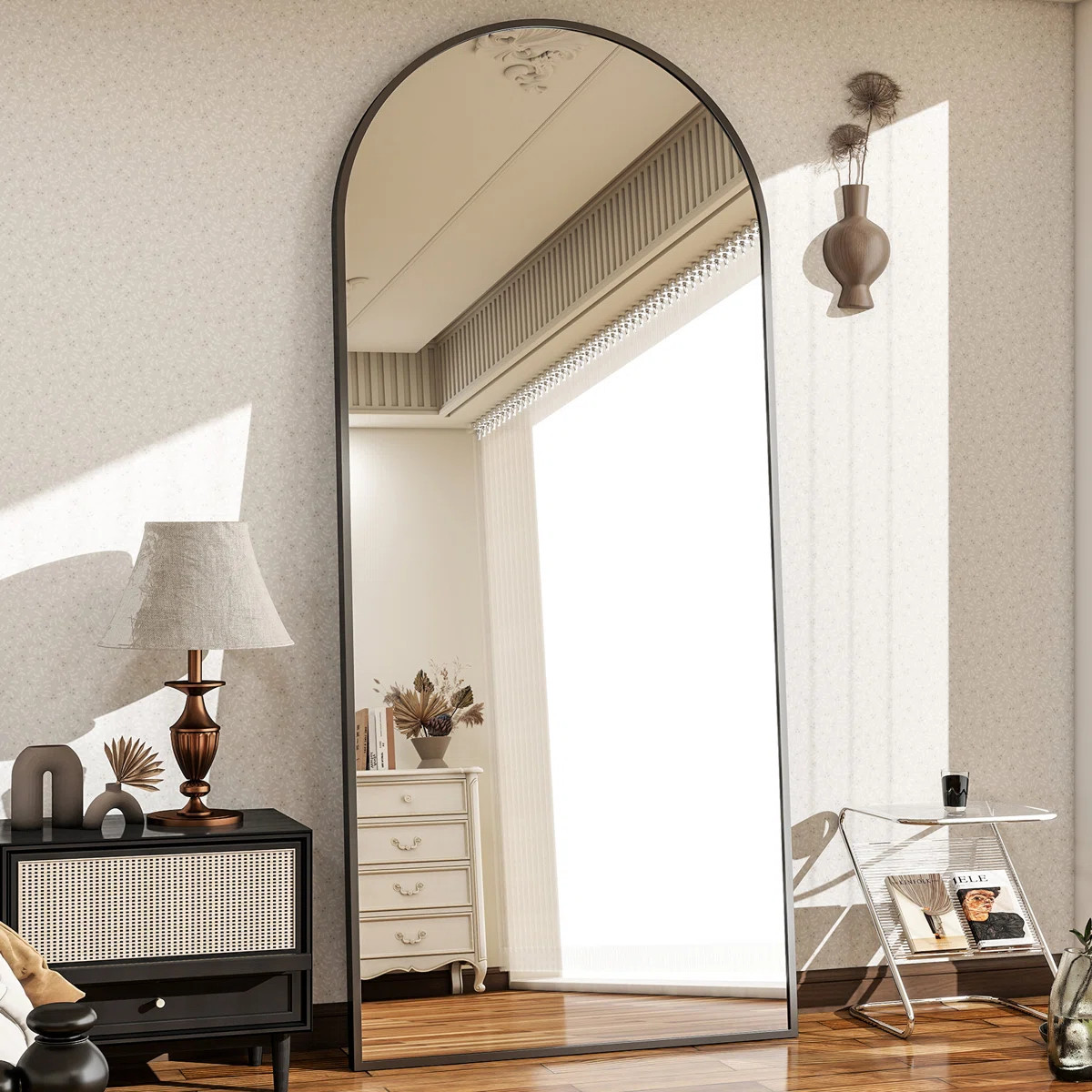 Queenborough Shatterproof Arch Full Length Mirror | Wayfair North America