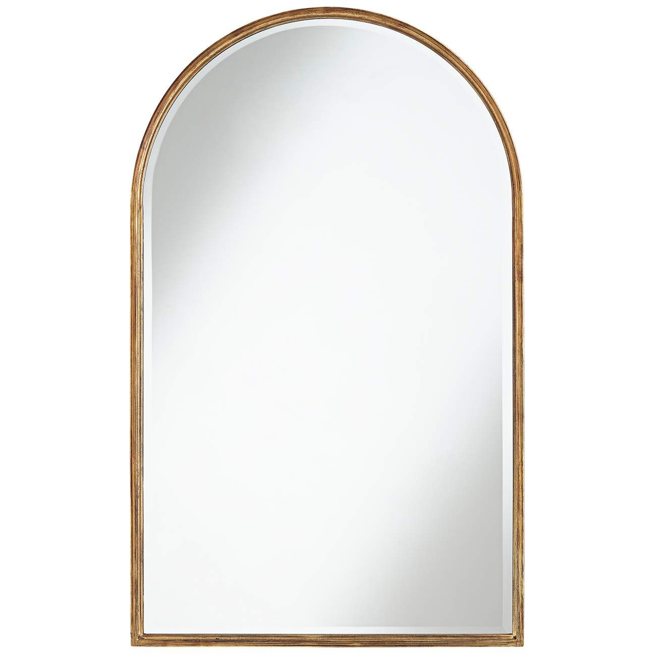 Uttermost Clara Gold 24" x 39" Arch Top Wall Mirror | Lamps Plus