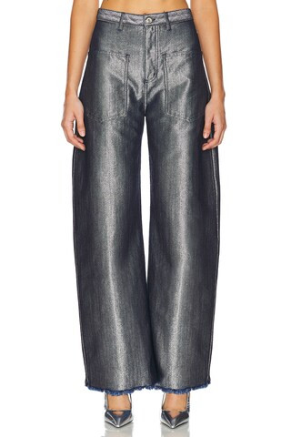 Silver Denim Boyfriend Jeans in Silver | Revolve Clothing (Global)