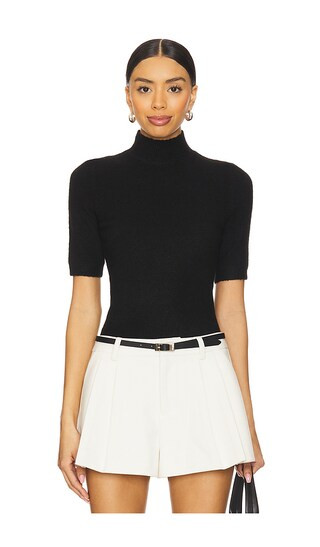 SER.O.YA Yuna Fuzzy Knit Top in Black. Taglia L, M, S, XXS. | Revolve Clothing (Global)