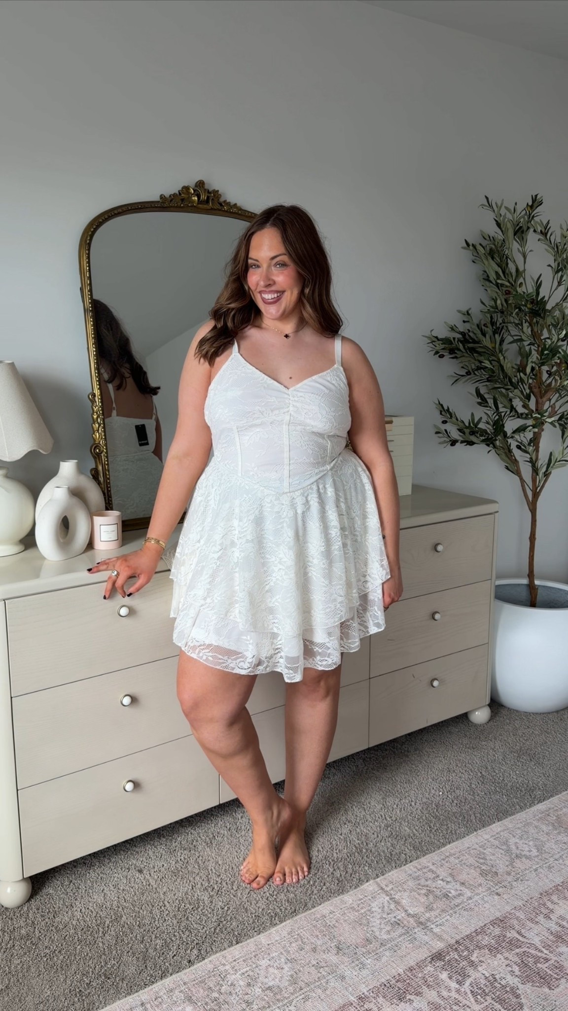 White lace corset dress! 