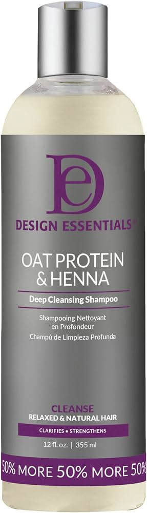 Design Essentials Oat Protein & Henna Deep Cleansing Shampoo for Relaxed & Natural Hair, Clarifie... | Amazon (US)