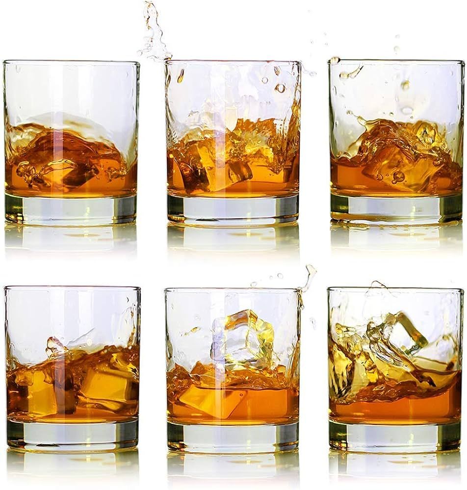 LUXU Whiskey Glasses-Premium 11 OZ Scotch Glasses Set of 6 /Old Fashioned Whiskey Glasses/Perfect... | Amazon (US)