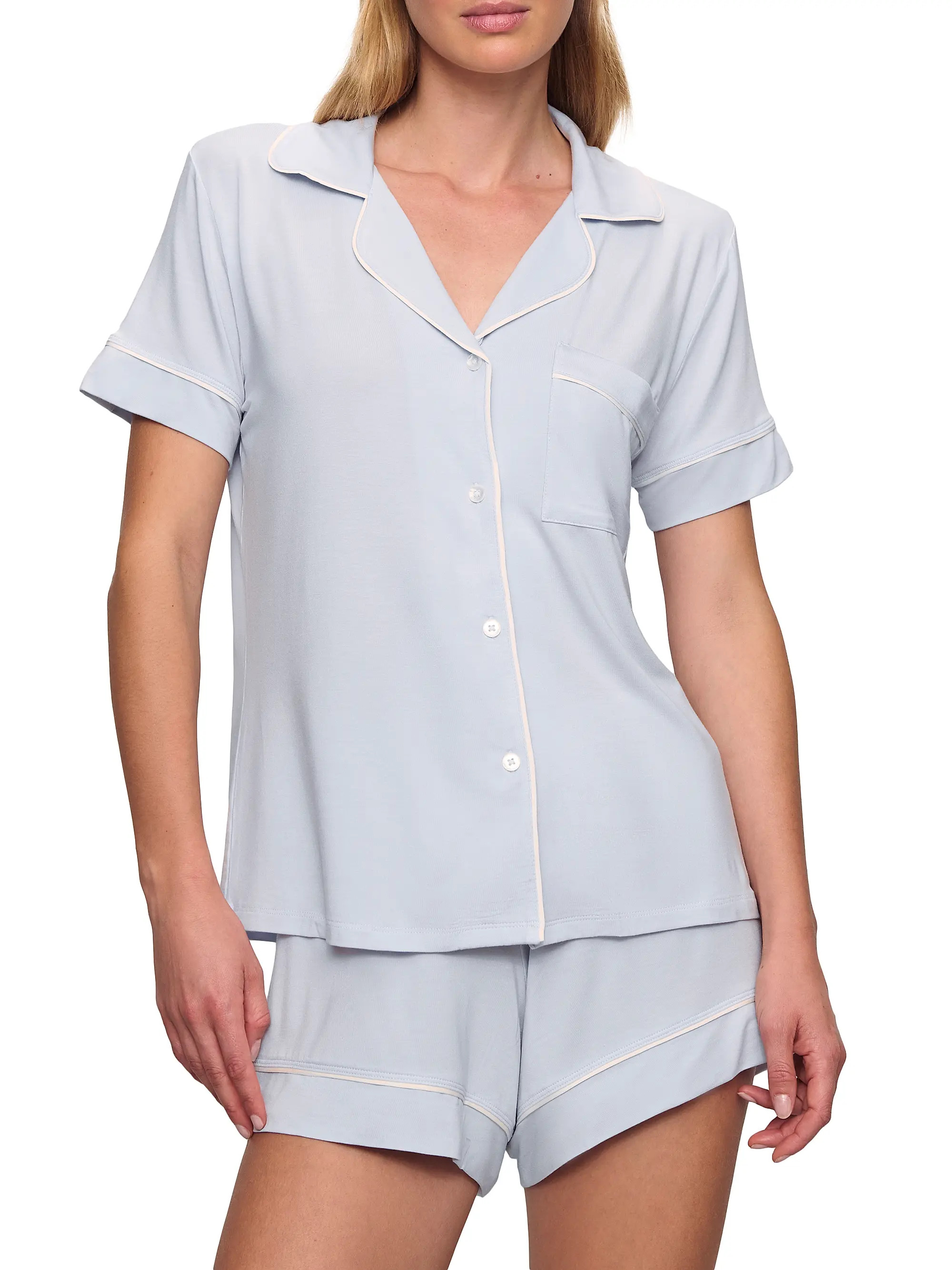 Eberjey Gisele Relaxed 2-Piece Pajama Set | Saks Fifth Avenue | Saks Fifth Avenue