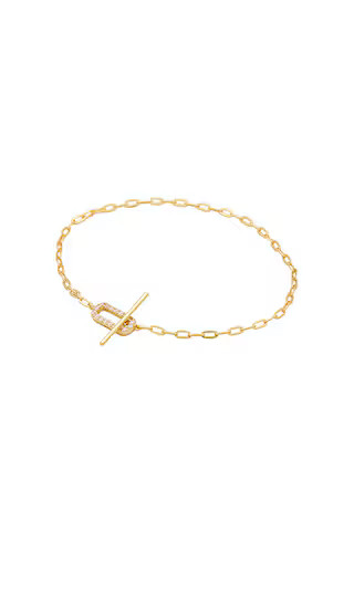 Jade Pave Bracelet in Gold | Revolve Clothing (Global)