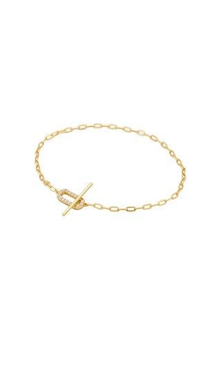Jade Pave Bracelet in Gold | Revolve Clothing (Global)