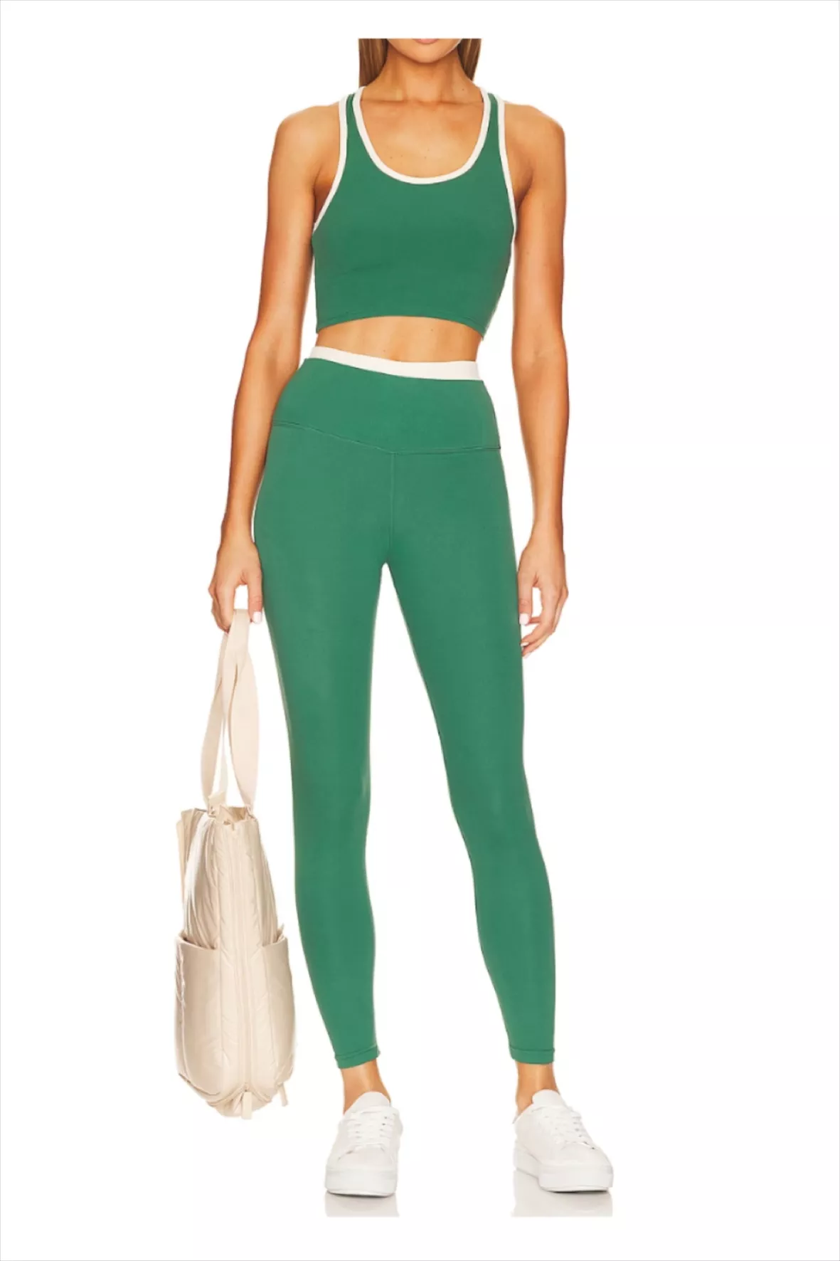 ARRIVE GUIDE Crop Top Athletic … curated on LTK  Green leggings outfit,  Outfits with leggings, Leggings outfit fall