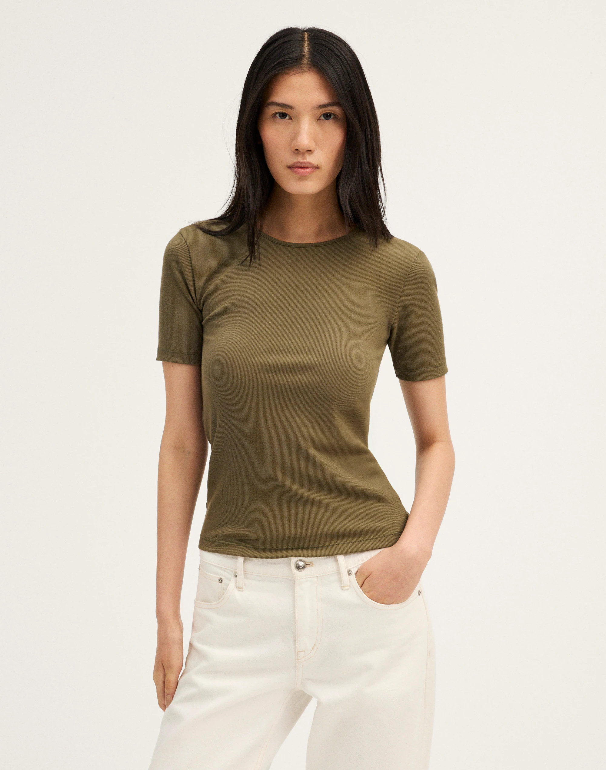 The 9-9 Tee in LuxeRib | Madewell
