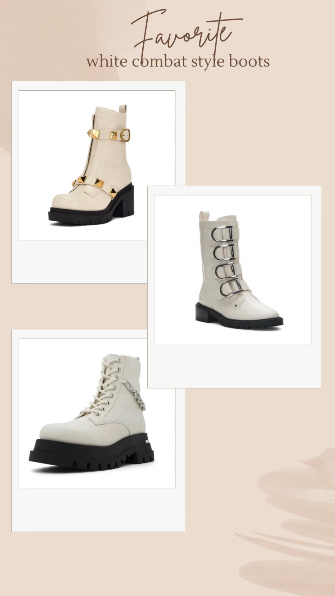 Fall is in the air and #whiteboots are sure to be on my feet! #combatboots #ivoryboots #creamboots #fallboots 

#LTKstyletip #LTKSeasonal #LTKshoecrush