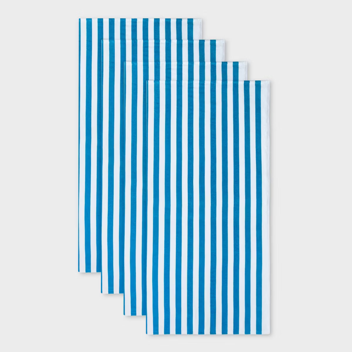 4pk Striped Beach Towels - Sun Squad™ | Target