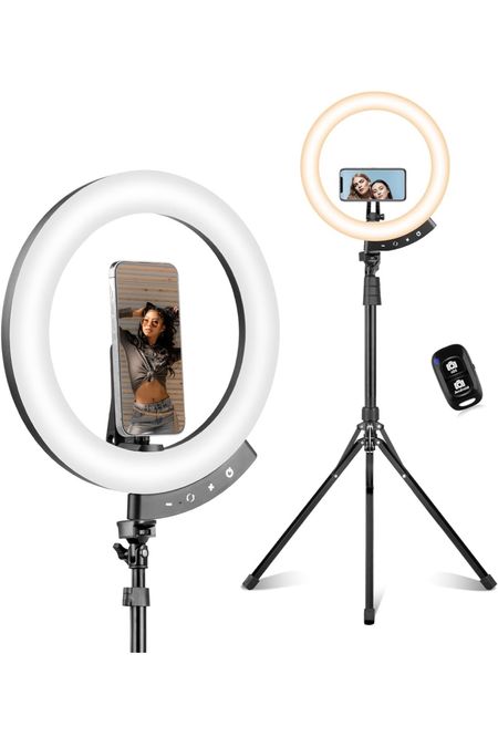 Content creator must haves, one is the actual ring light. The portable one just clips onto my phone and works just as great! 