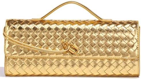 NEWBELLA Handwoven Women's Clutch Purse, Crossbody Bag with Adjustable Strap for Evening & Casual... | Amazon (US)