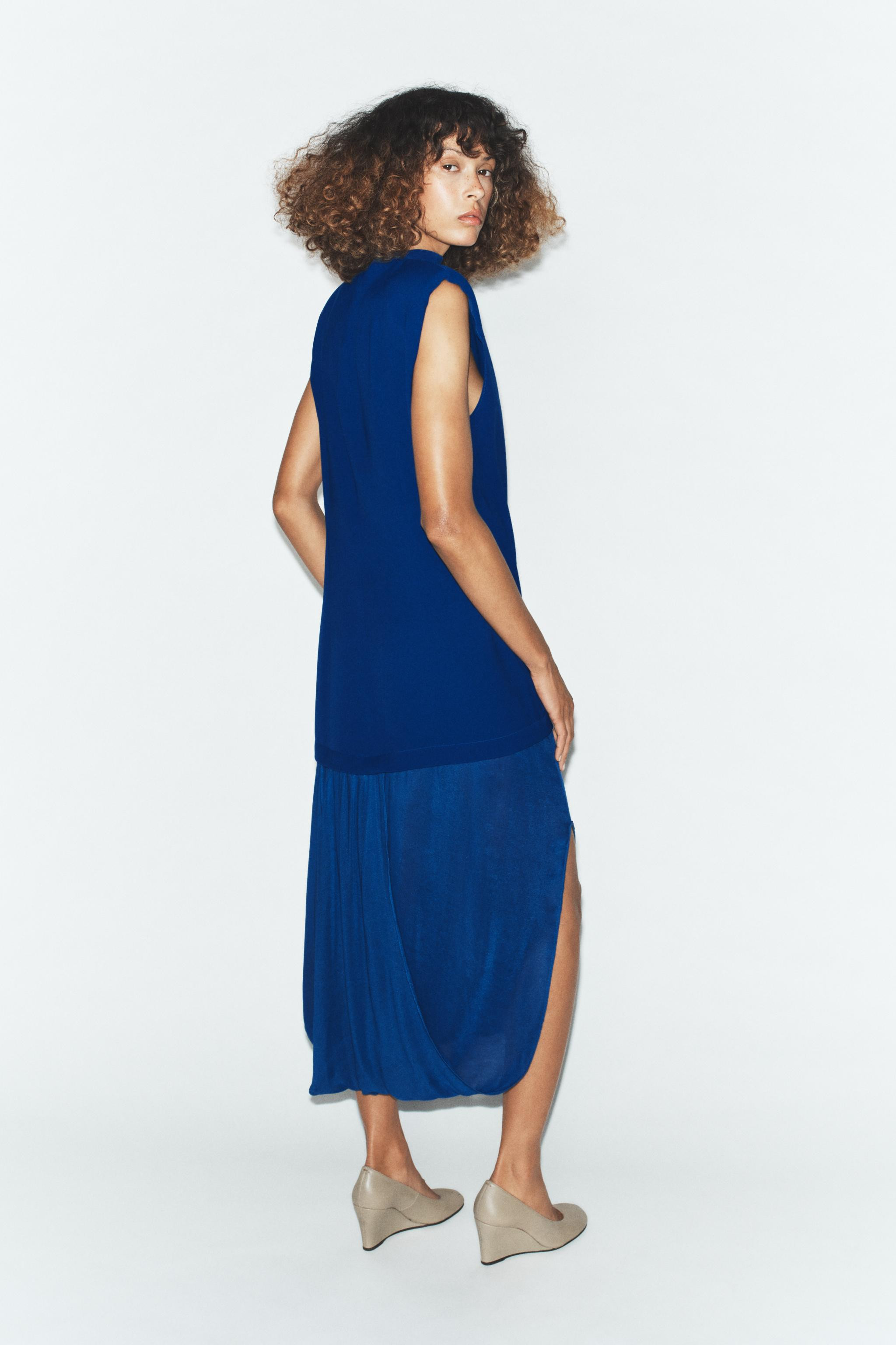 COMBINATION MIDI DRESS | Zara US