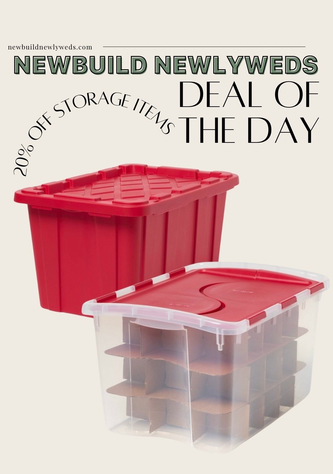 Christmas storage bins are 20% off right now! 

#LTKSaleAlert #LTKHome #LTKHoliday