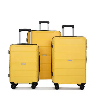 Hardshell Suitcase Wheels PP Luggage with TSA Lock,3-Piece Set | Bed Bath & Beyond