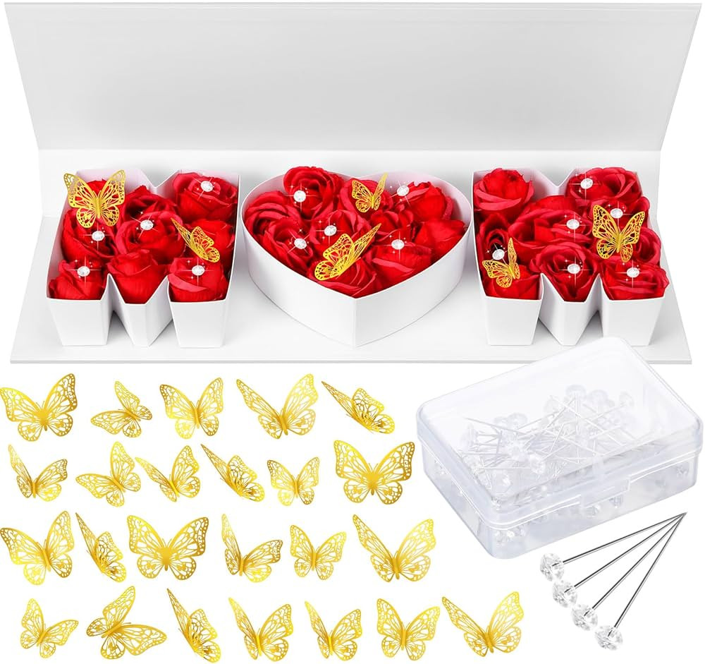 Mother's Day MOM Empty Flower Gift Box Letter Shaped Fillable MOM Gift Box with Plastic Liners 24... | Amazon (US)