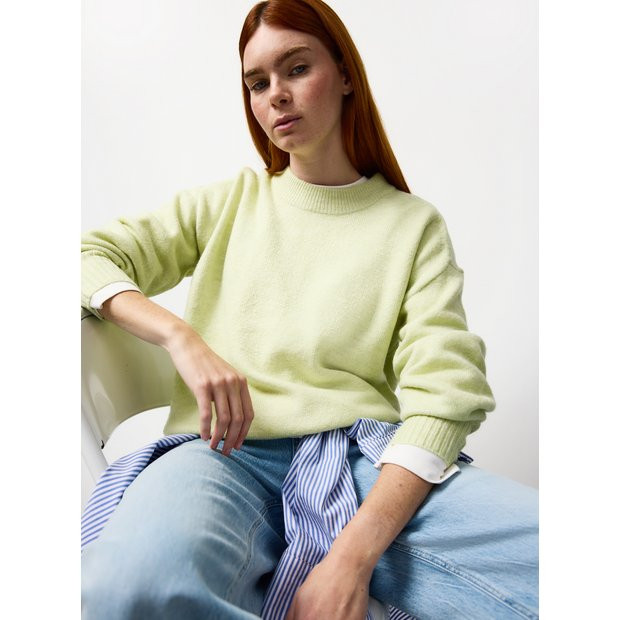 Pale Green Plinth Knitted Jumper 22 | Tu Clothing