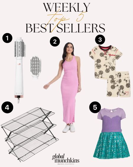 Last week top 5 best sellers! T3 is on sale for only $59.99 through tomorrow! My new summer ribbed dress is 20% off through 2/14! Walmart two cute finds for your toddler disney lovers! The princess dress is $2 off! And don’t forget my favorite cooking rack for my cookies 

#LTKfamily #LTKstyletip #LTKsalealert