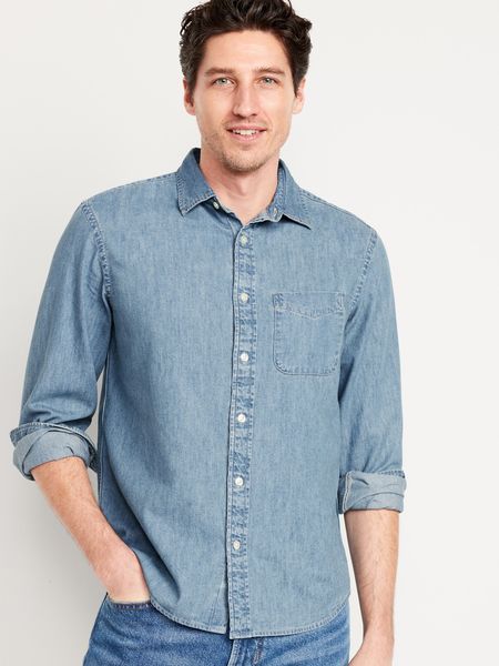 Classic Fit Chambray Shirt | Old Navy (US)