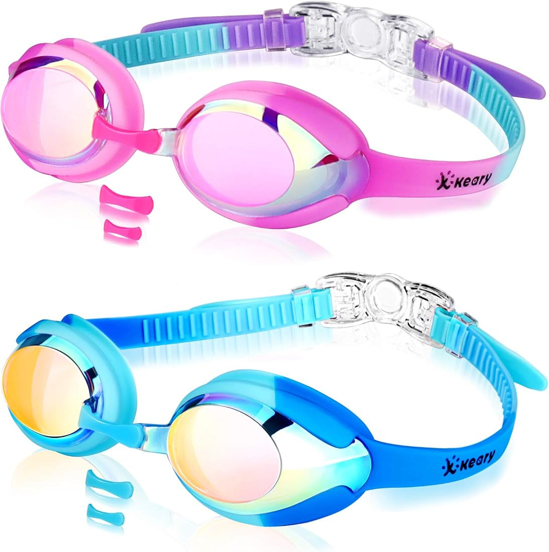 Keary Kids Swim Goggles for Toddler Kids Youth(3-12),Anti-Fog Waterproof Anti-UV Clear Vision Water  | Amazon (US)