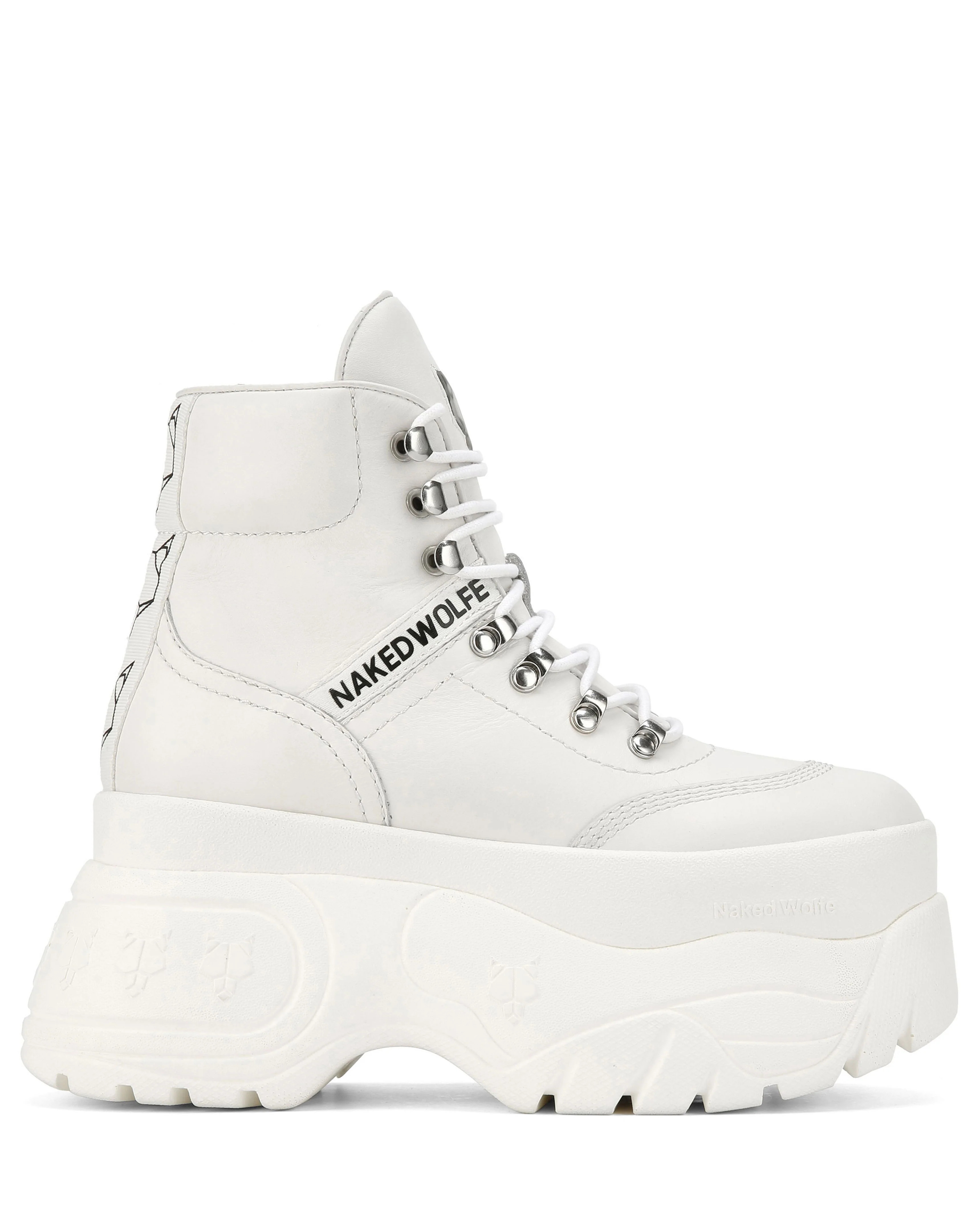 Spike White Leather | Naked Wolfe