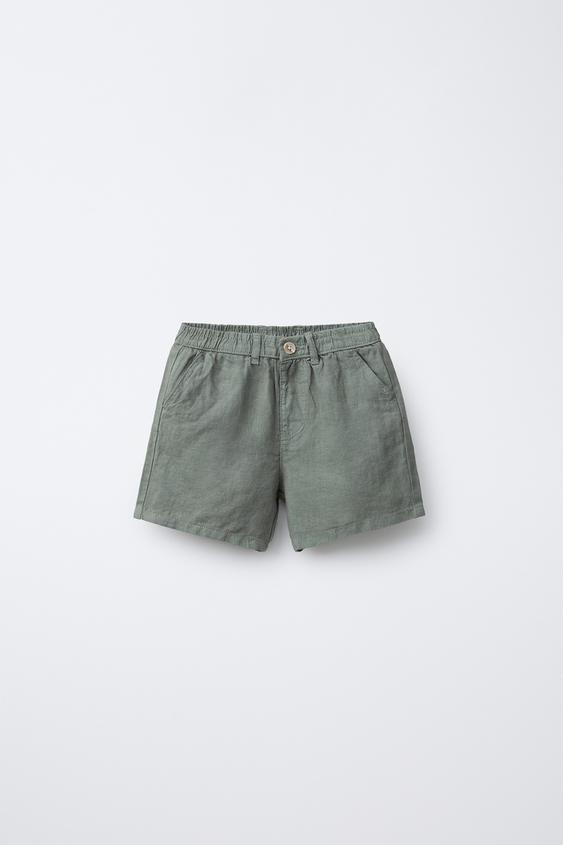 100% LINEN SHORTS | Zara US