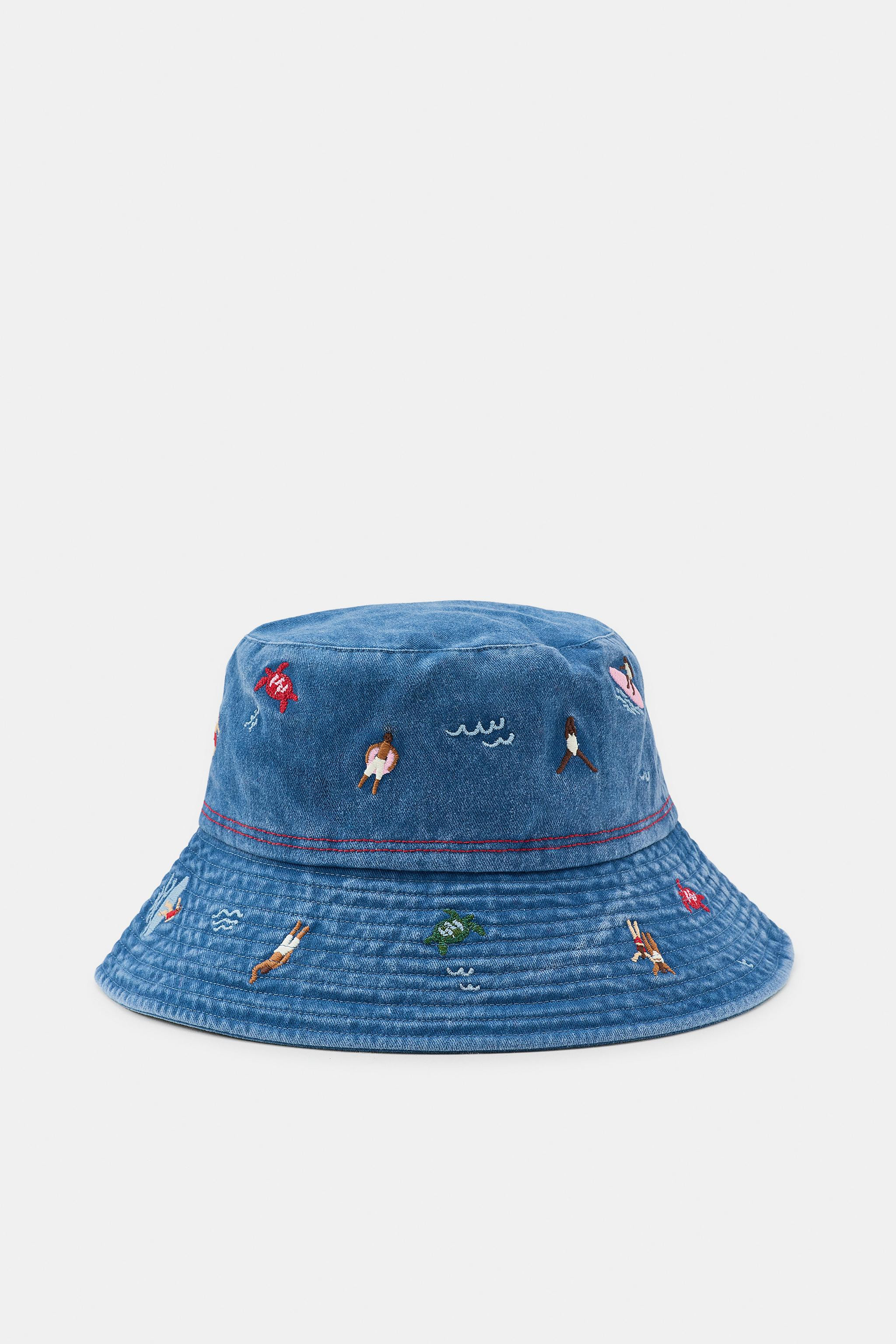 EMBROIDERED BUCKET HAT | Zara US