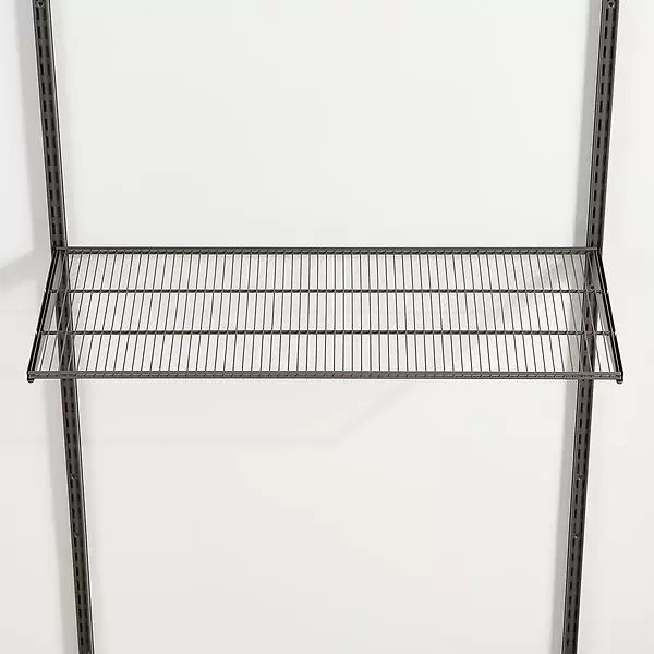 Garage+/Decor+ by Elfa Matte Grey Wire Shelves | The Container Store