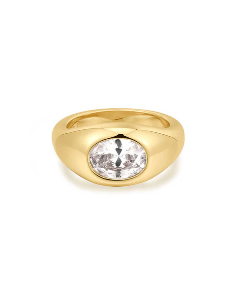 The Oval Orbit Bezel Ring | Luv Aj Inc.