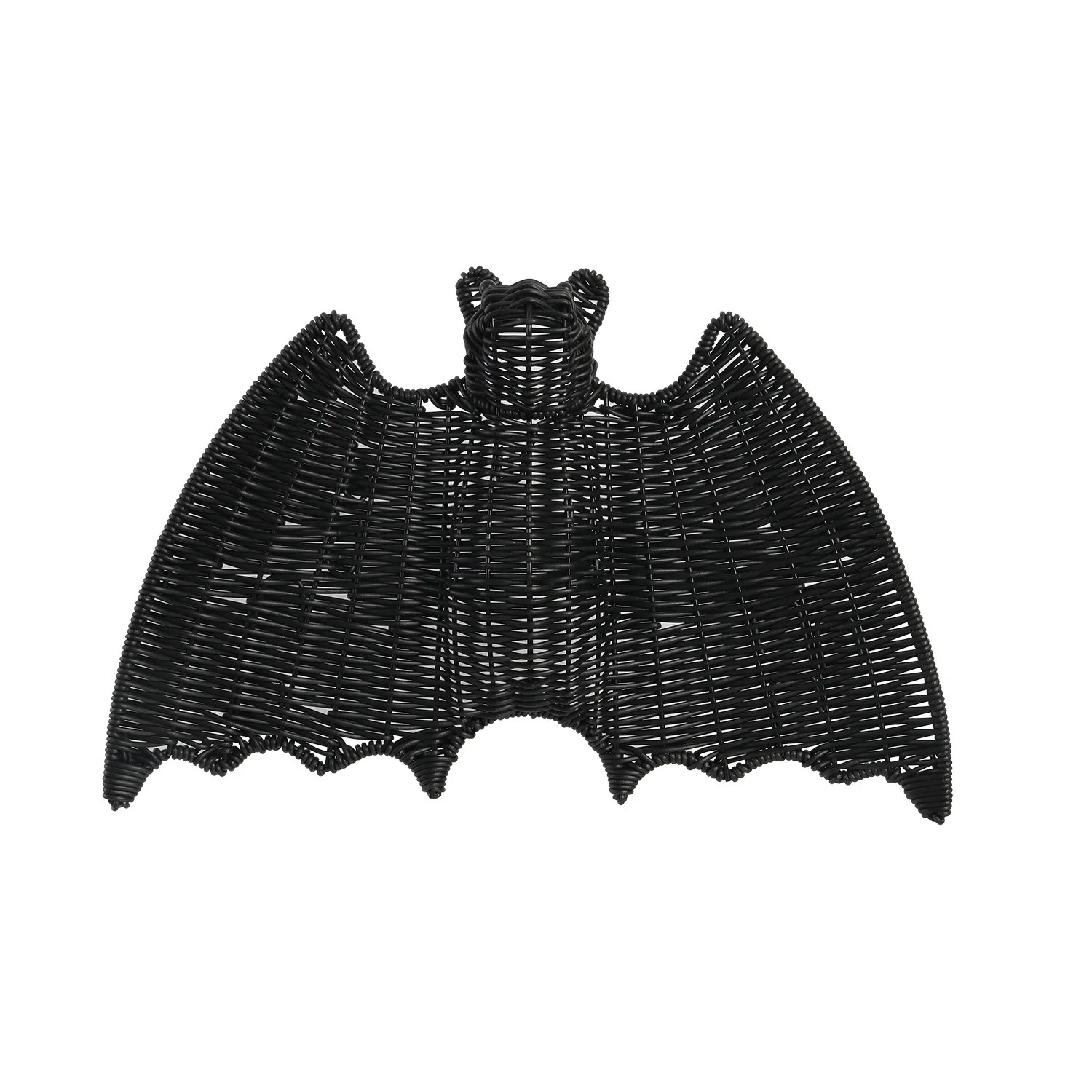 Handwoven Rattan Bats Halloween Wall Hanging – Rustic Wicker Black Bats Ornament, Durables Farmhouse Decor for Porch, Mantel, Garden, Haunted House Party - Walmart.com | Walmart (US)