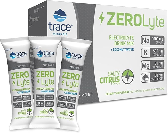 Trace Minerals ZeroLyte Salty Watermelon Flavor - Sugar Free Electrolyte Drink Mix - Supports Hyd... | Amazon (US)