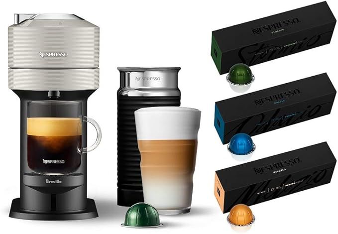 Nespresso Vertuo Next Coffee and Espresso Machine with Aeroccino NEW by Breville, Light Grey and ... | Amazon (US)