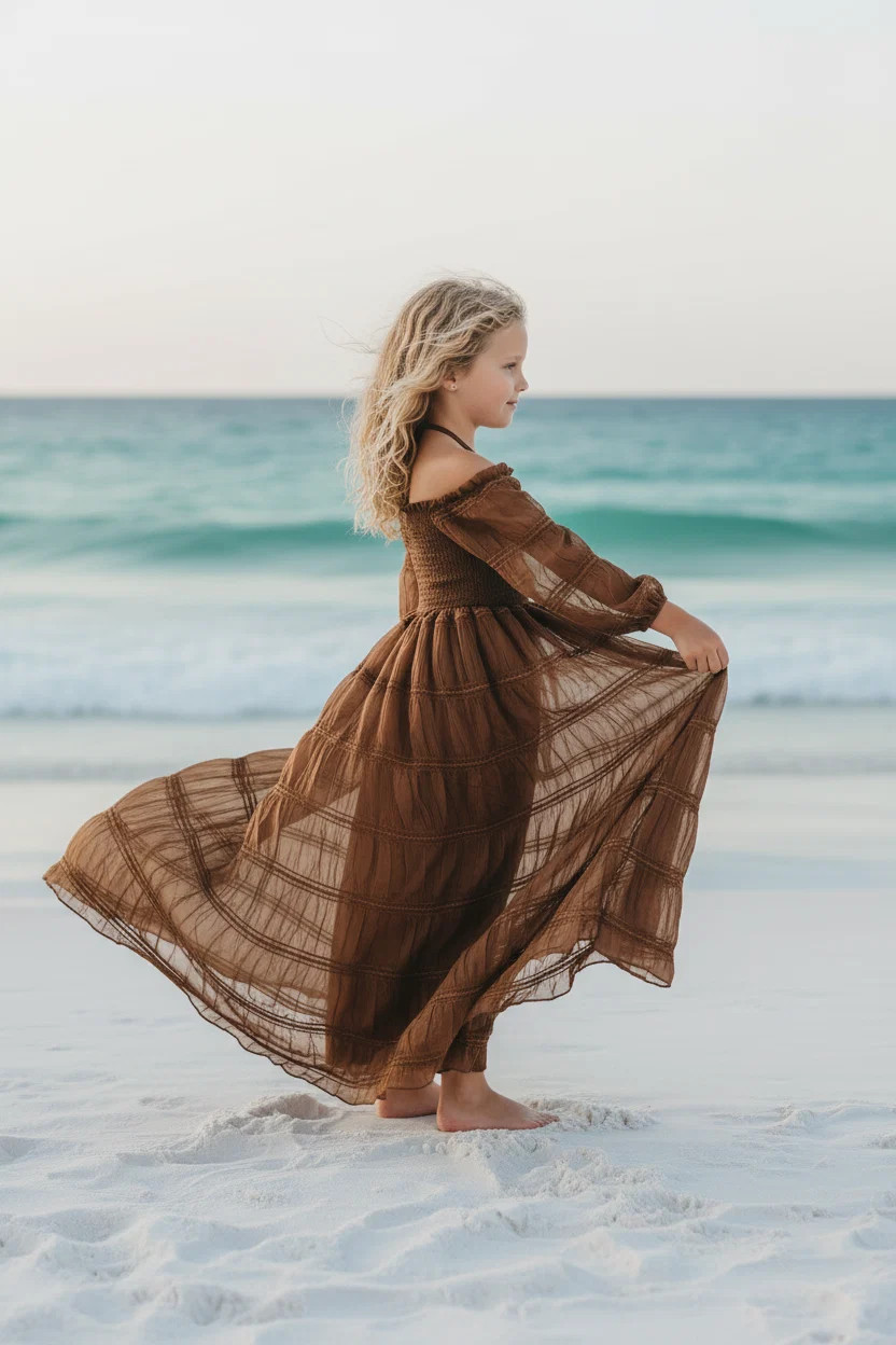 Pippa Maxi (mocha chiffon) | INDIE BLUE