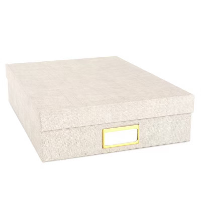 Sugar Paper Essentials Paper File Box Flax | Target