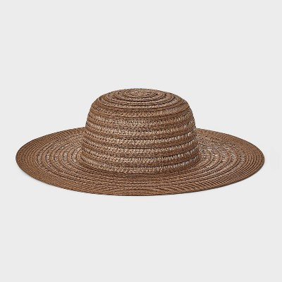 Packable Straw Short Brim Floppy Hat - Shade & Shore™ Brown | Target